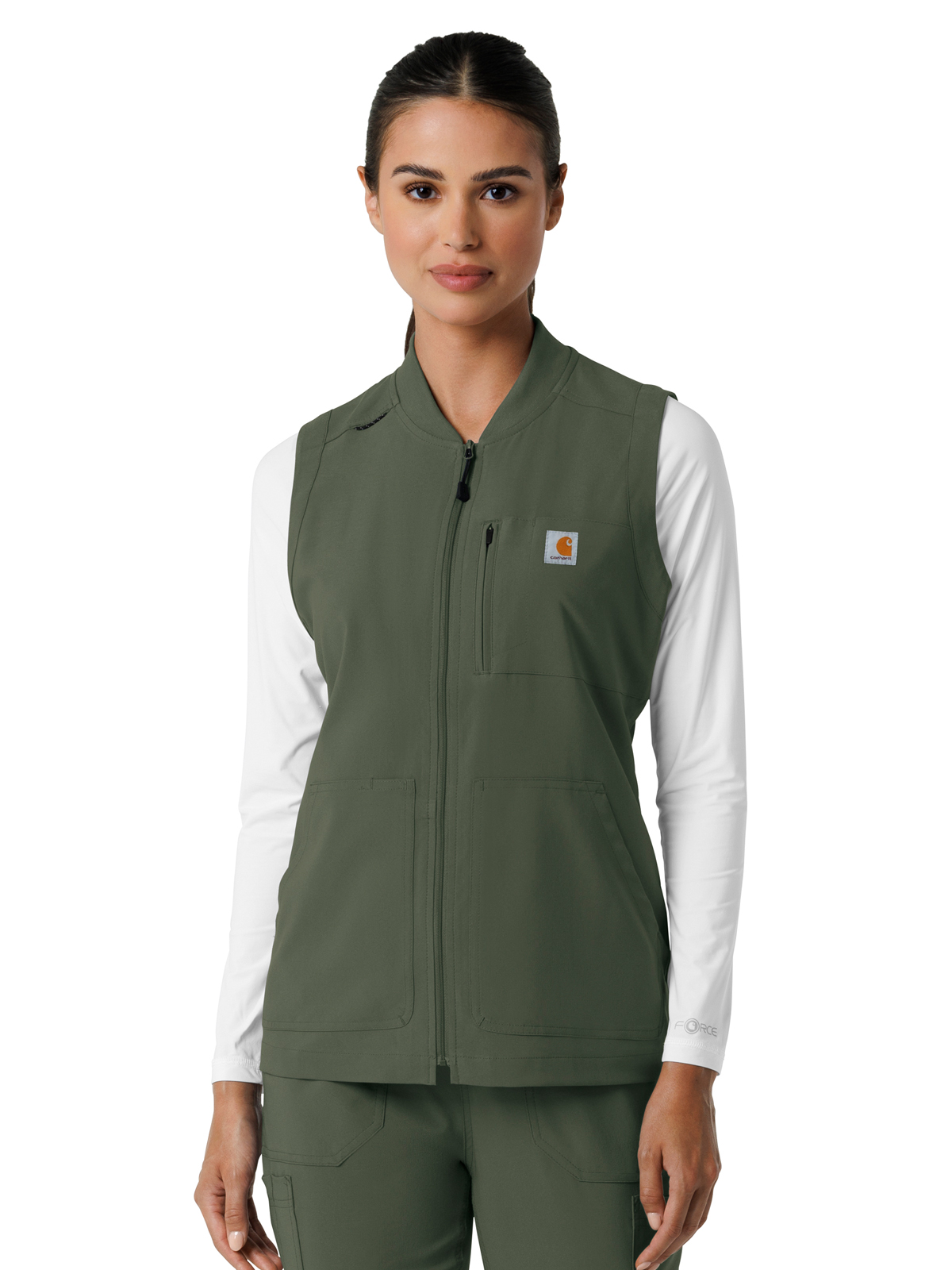 Carhartt Scrubs - Force Cross-Flex - Women's Six-Pocket Lightweight Scrub Vest 9