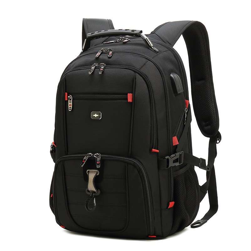 Travel Laptop Backpack w/ USB Charging Port Waterproof College Computer Bag Fits 15.6'' Laptop 1