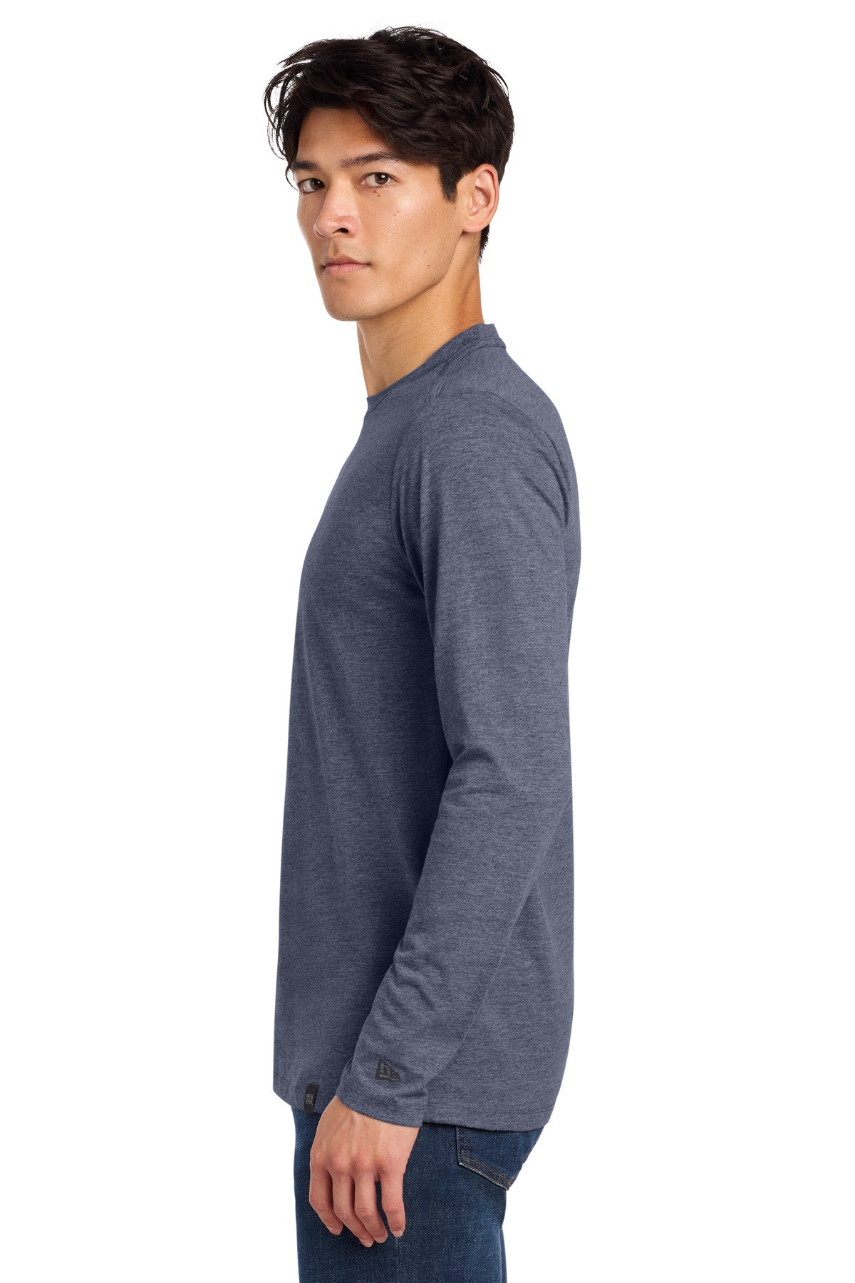 New Era Heritage Blend Long Sleeve Crew Tee. NEA102 25