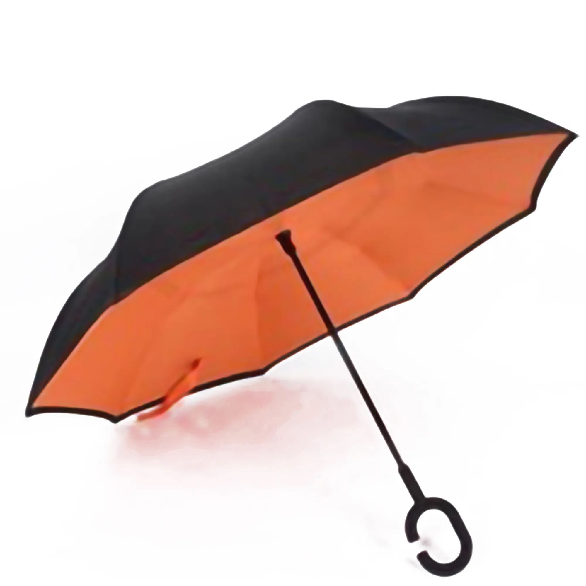 Reversible Inverted Umbrella With C-Shape Handle 4