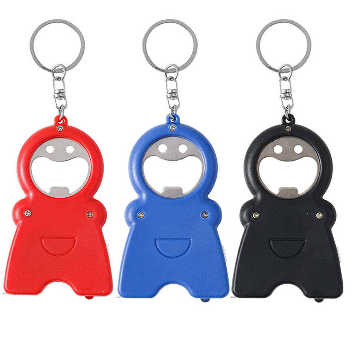 LED Keychain Bottle Opener with Fun Character Design 4
