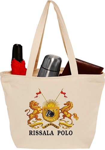 12 oz Getaway Cotton Tote Bag with Zipper 1
