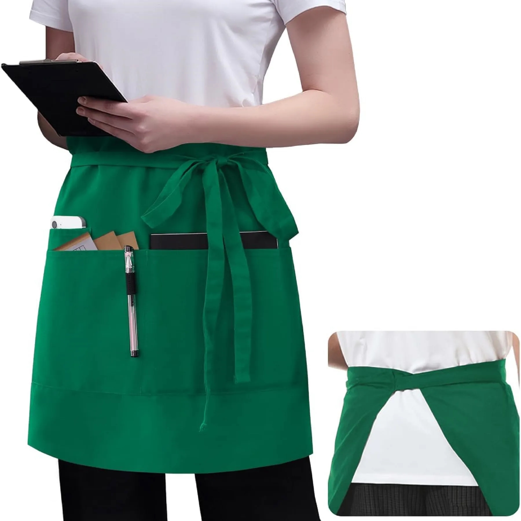Server Apron with 3 Pockets 12