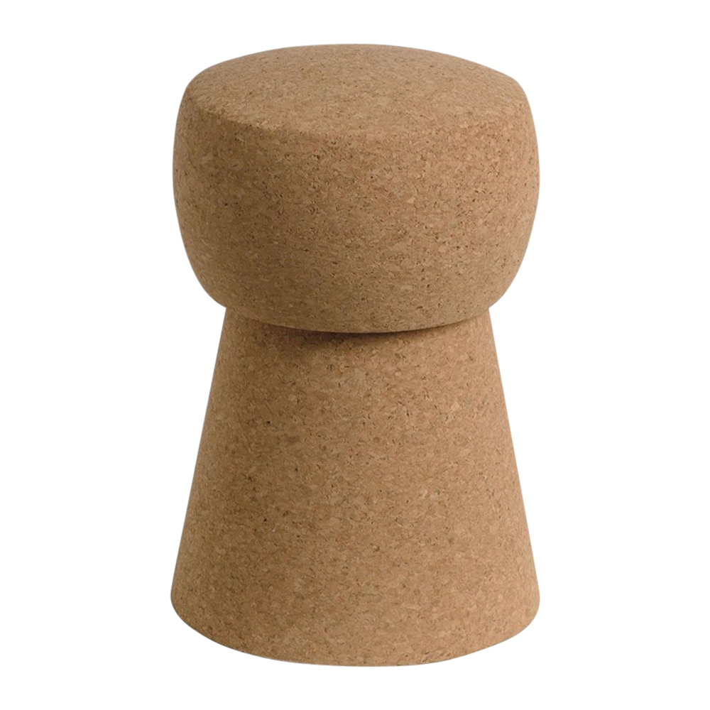 XL Champagne Cork Stool & Side Table 5