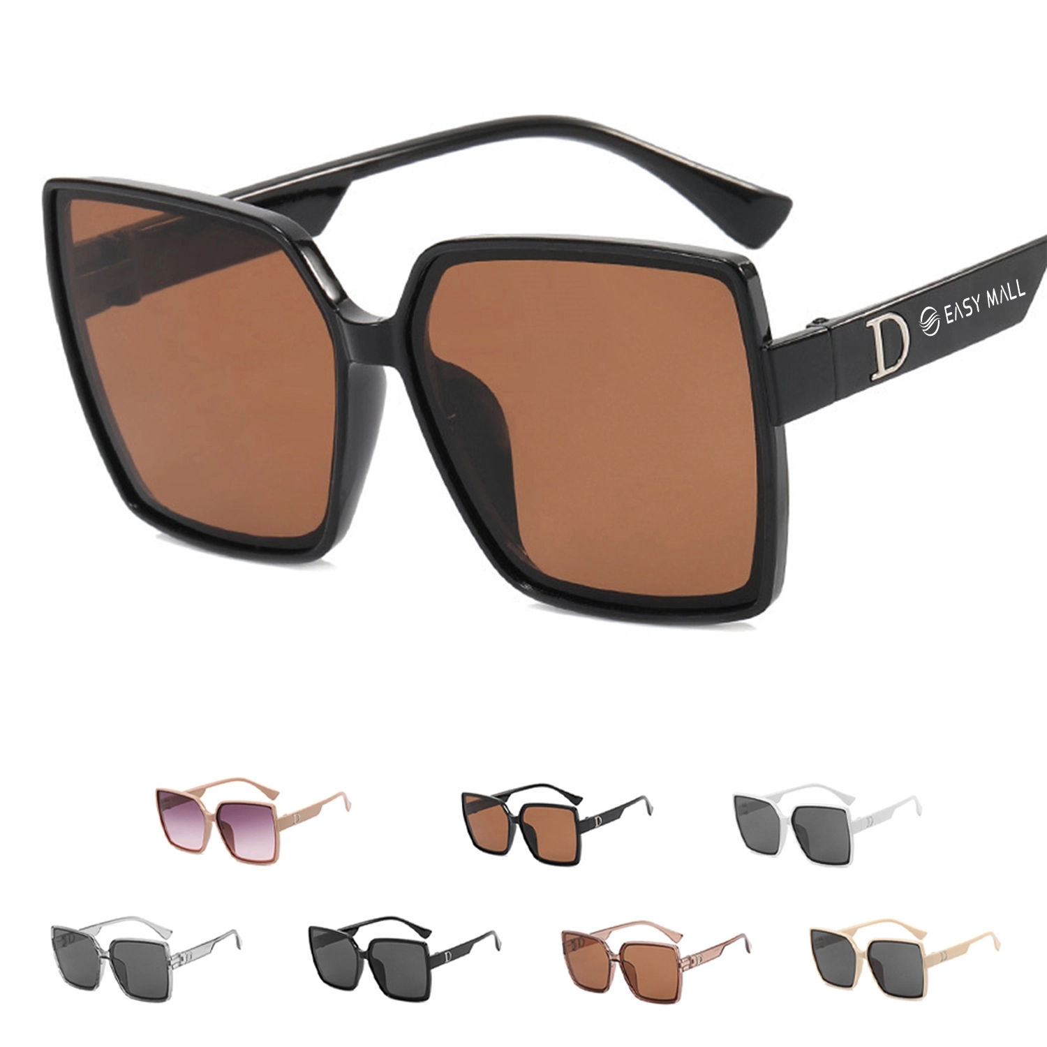 Retro Square Large Frame Sunglasses 2