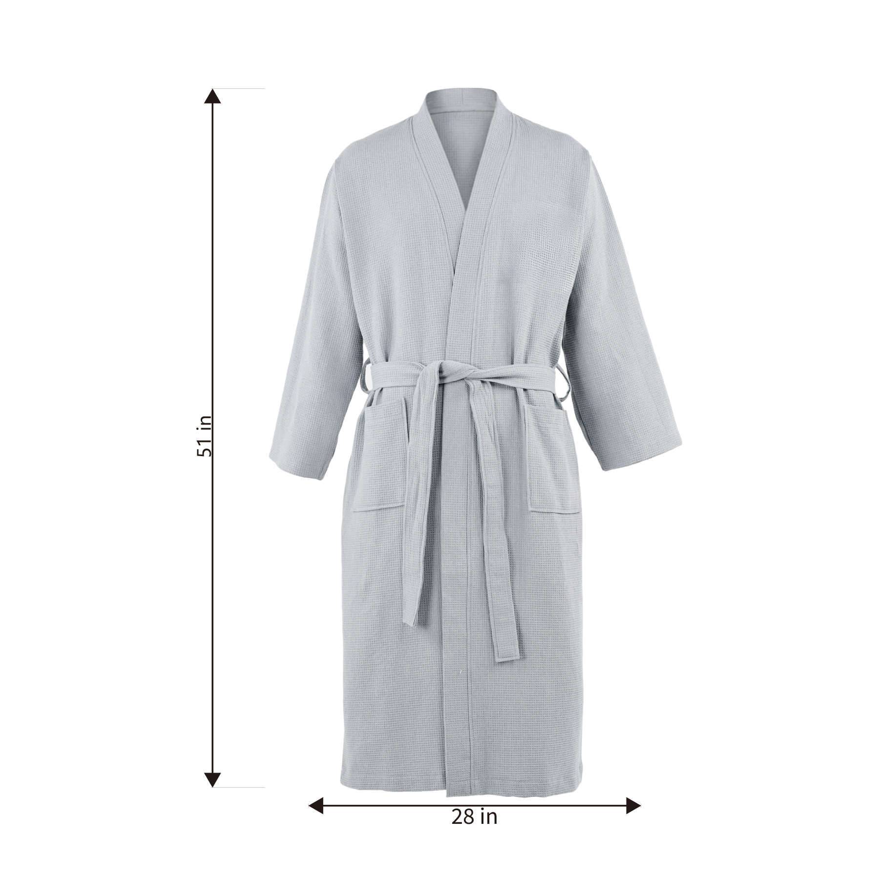 100% Cotton Waffle Kimono Robe 12