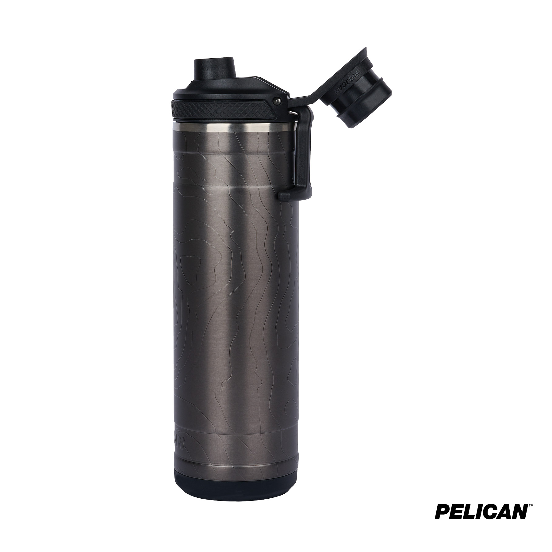 Pelican Pacific™ Chug 26 oz. Topographical Recycled Double Wall Stainless Steel Water Bottle 15