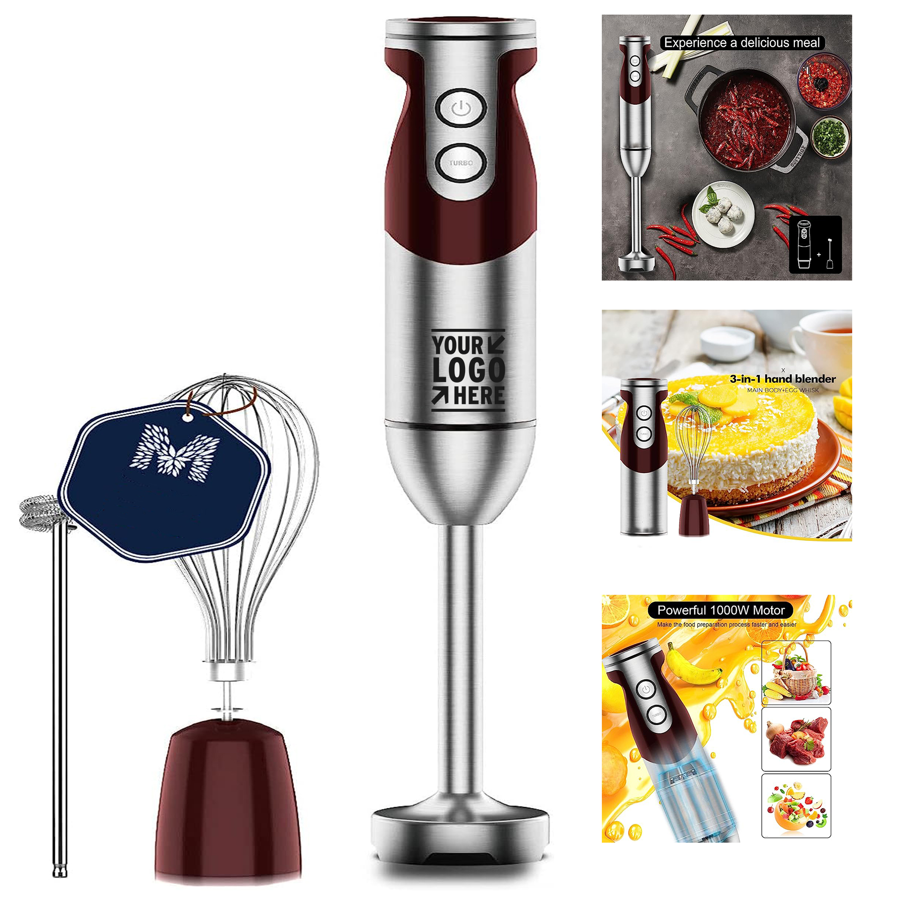 Pro Titanium Reinforced 3-in-1 Immersion Hand Blender