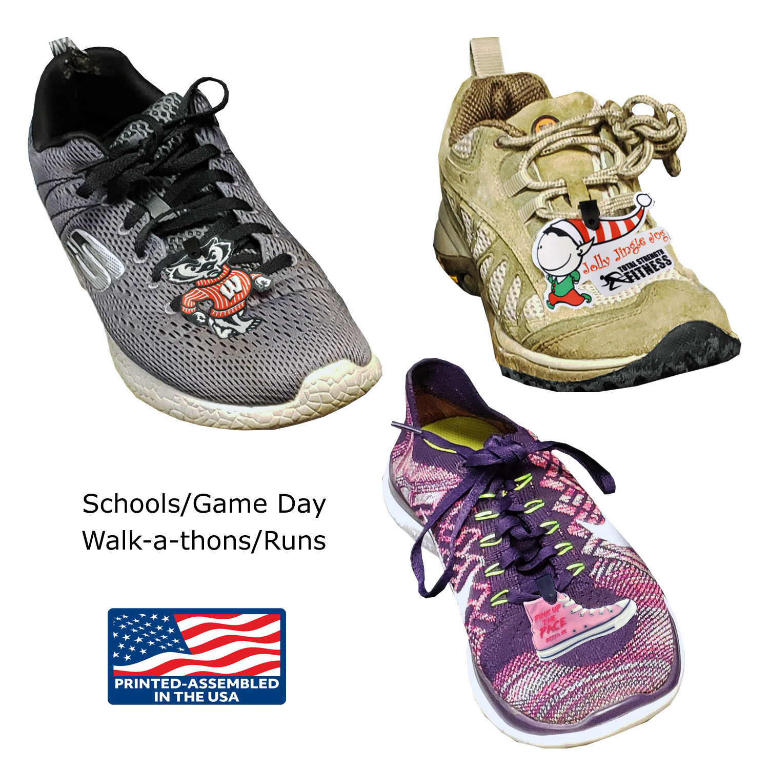 1 Side 4CP Dye Sub Custom Shoe Tags