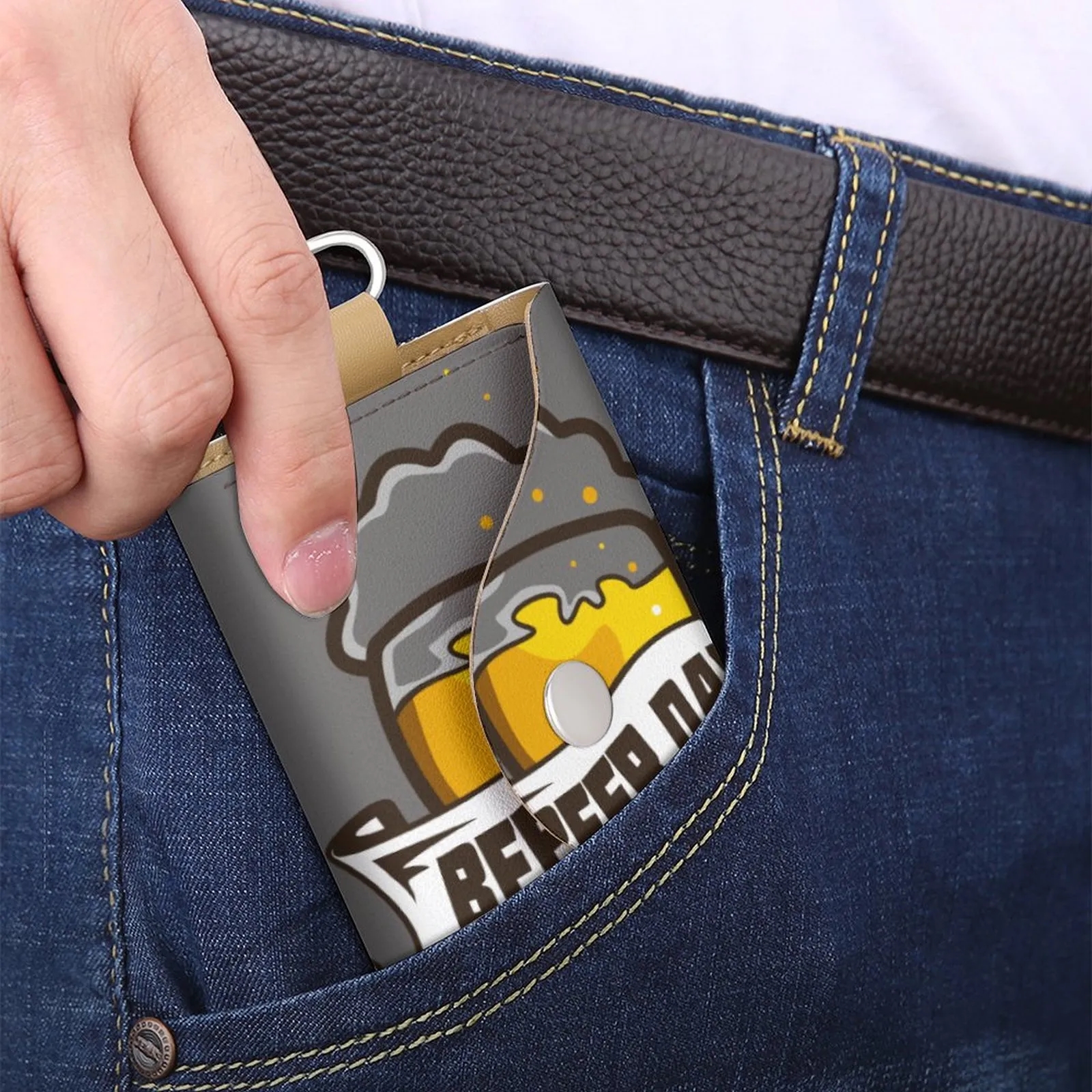 Custom Leather Key Pouch with Logo Bulk Wholesale for Promotional Gifts 9