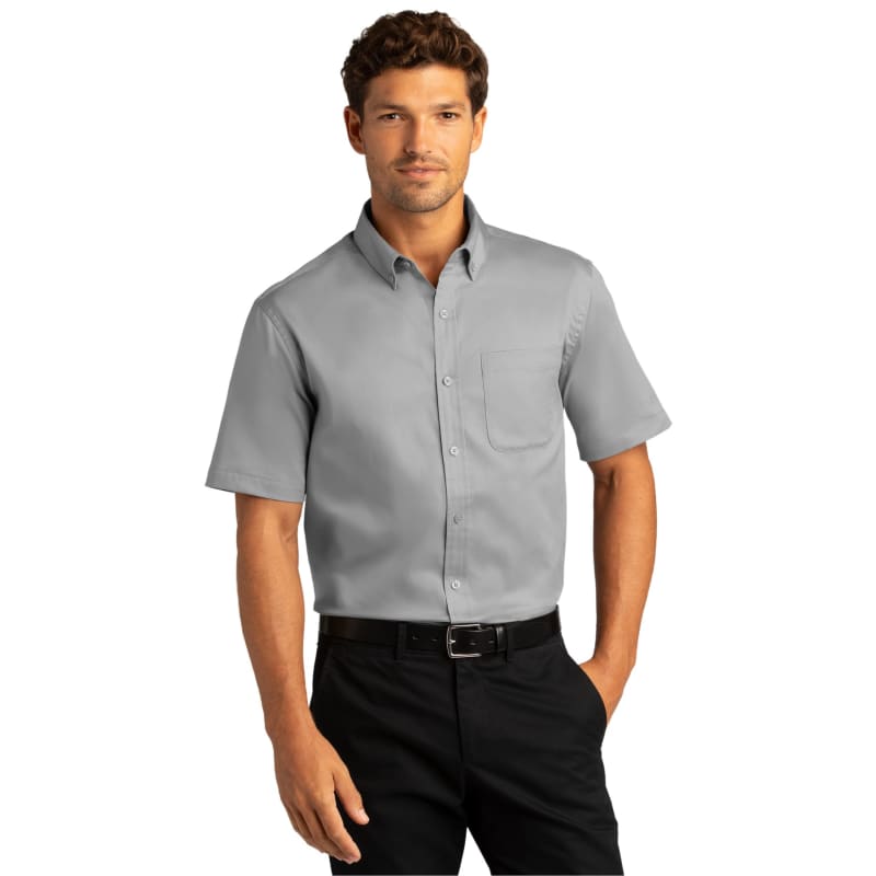 Port Authority Short Sleeve SuperPro React Twill Shirt. 8
