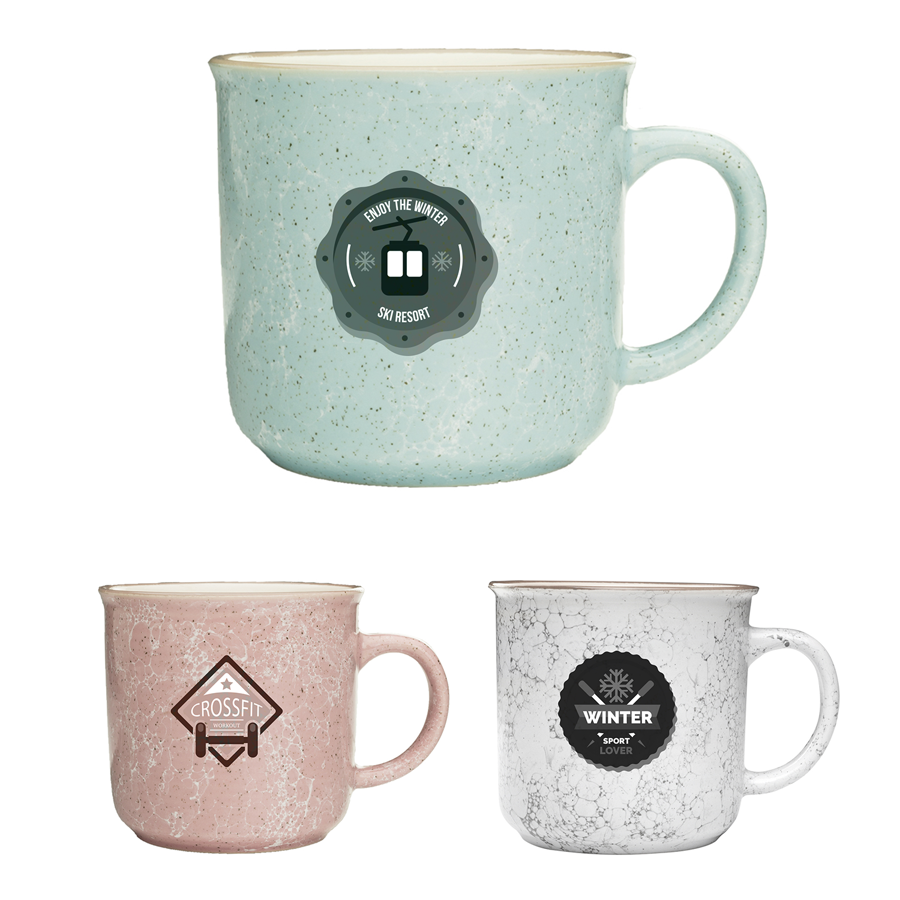13 oz. Marble Campfire Custom Coffee Mug 9
