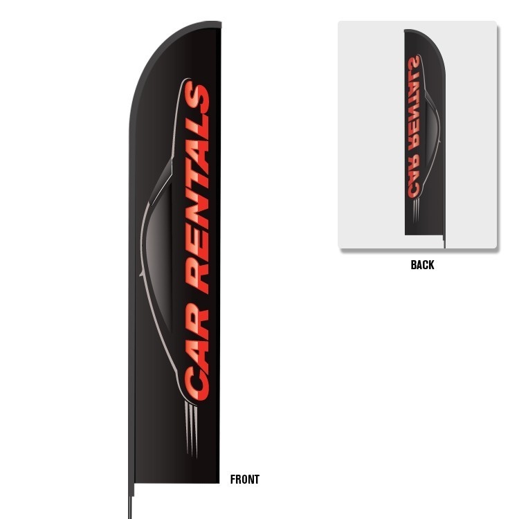 Flex Banner™ Evo™ LX Feather Flag with Pole, Single-Sided 15' 5
