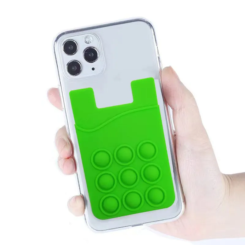 Silicone Push Bubble Phone Wallet 3