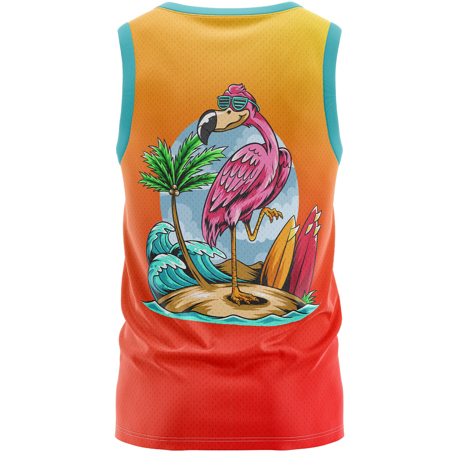 Youth 160 GSM Birdseye Mesh Sleeveless Breathable Tank Top 3