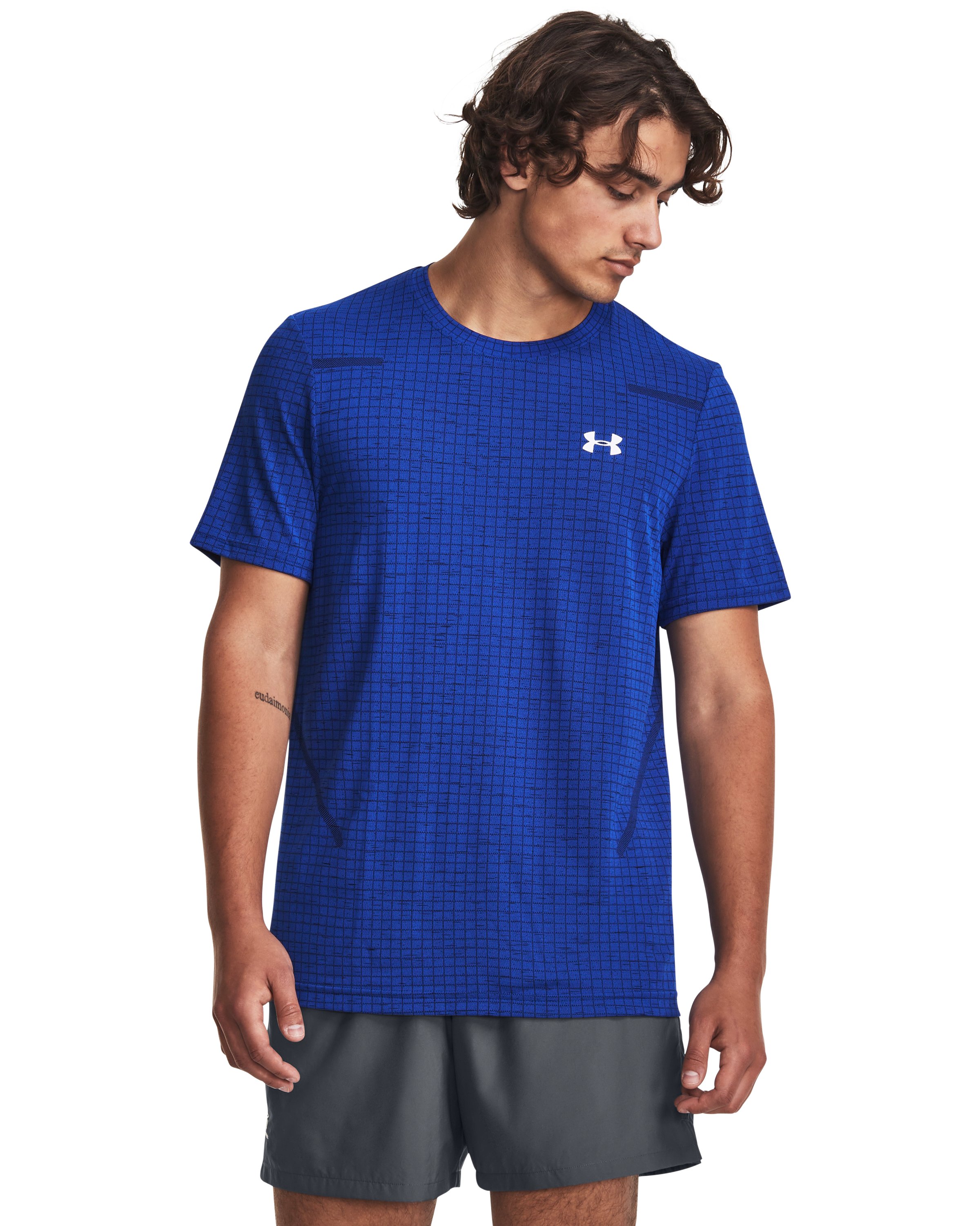 UA Seamless Grid Men's Short Sleeve 22