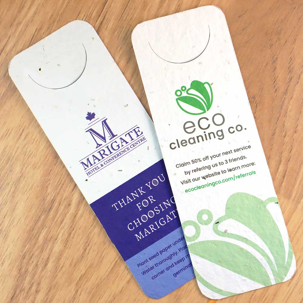 Single-Sided Seed Paper Bookmark with Page Slot 2