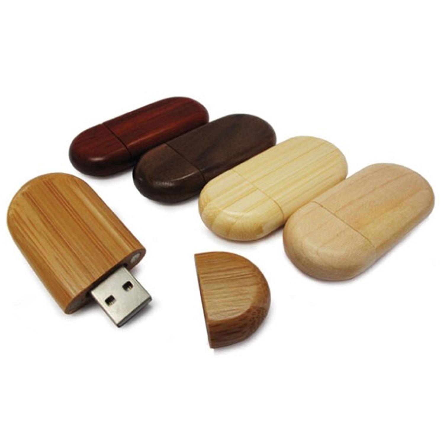 Wooden Capsule Style USB flash drive with magnetic closure 7