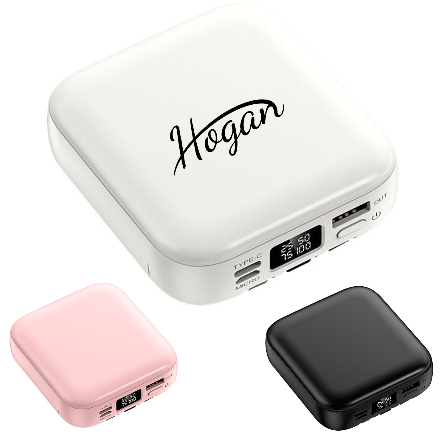 20000 mAh Mini Fast Charging Power Bank w/ Mirror