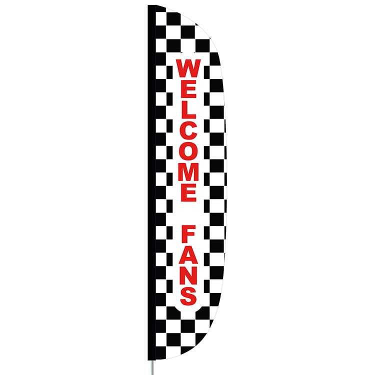 3' x 15' Custom Single Reverse Flutter Flag 6