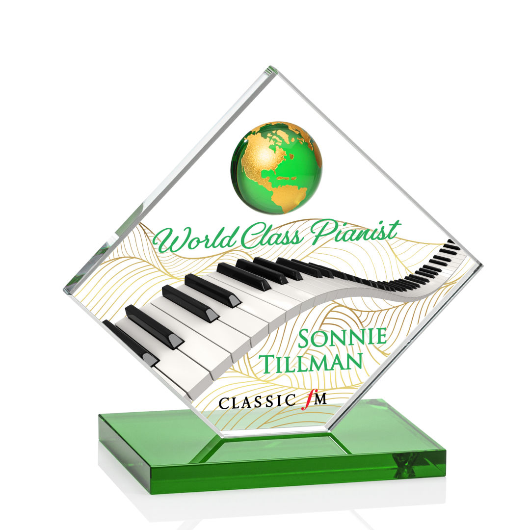 Ferrand VividPrint™ Award - Green/Gold 7