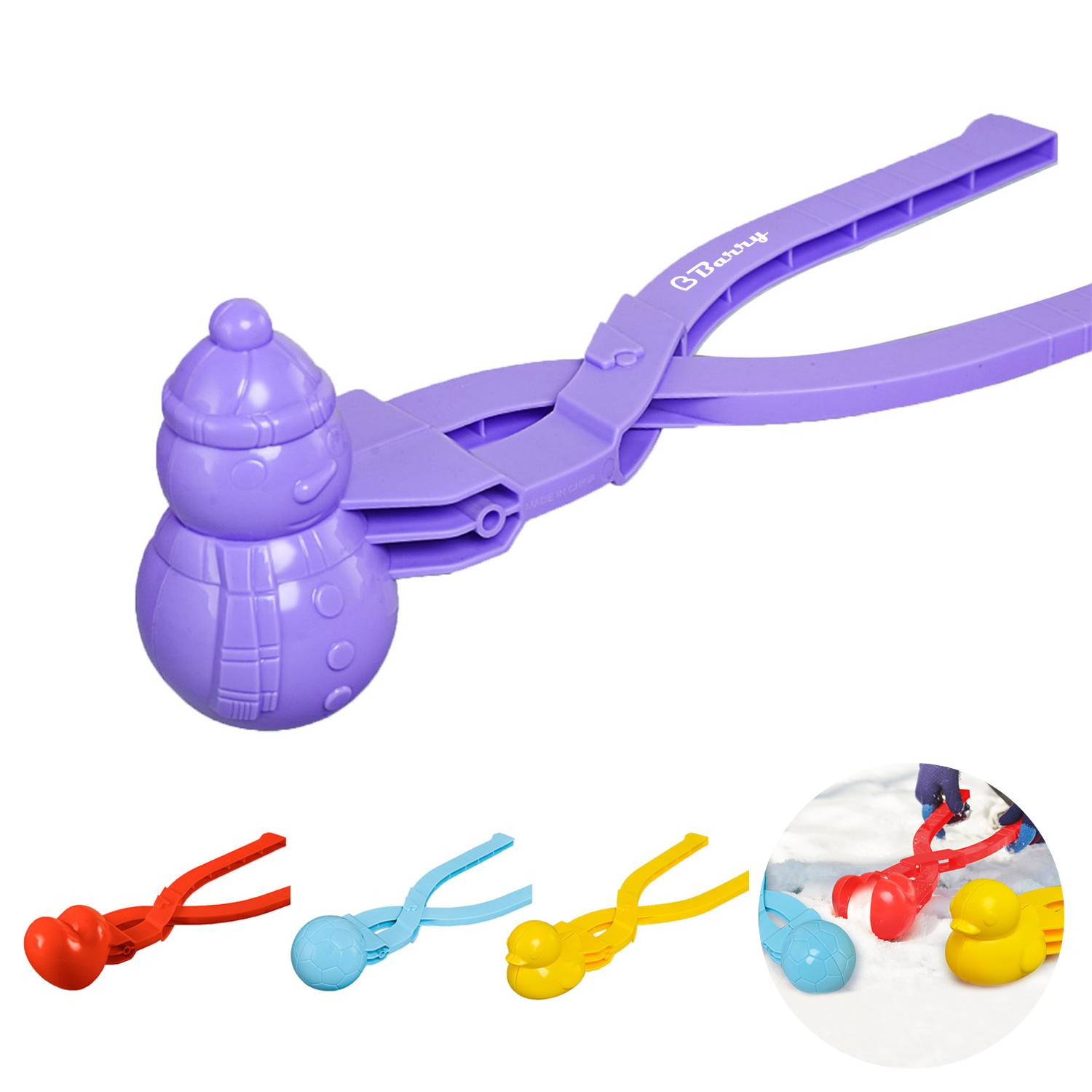Children's outdoor snowball clip 1