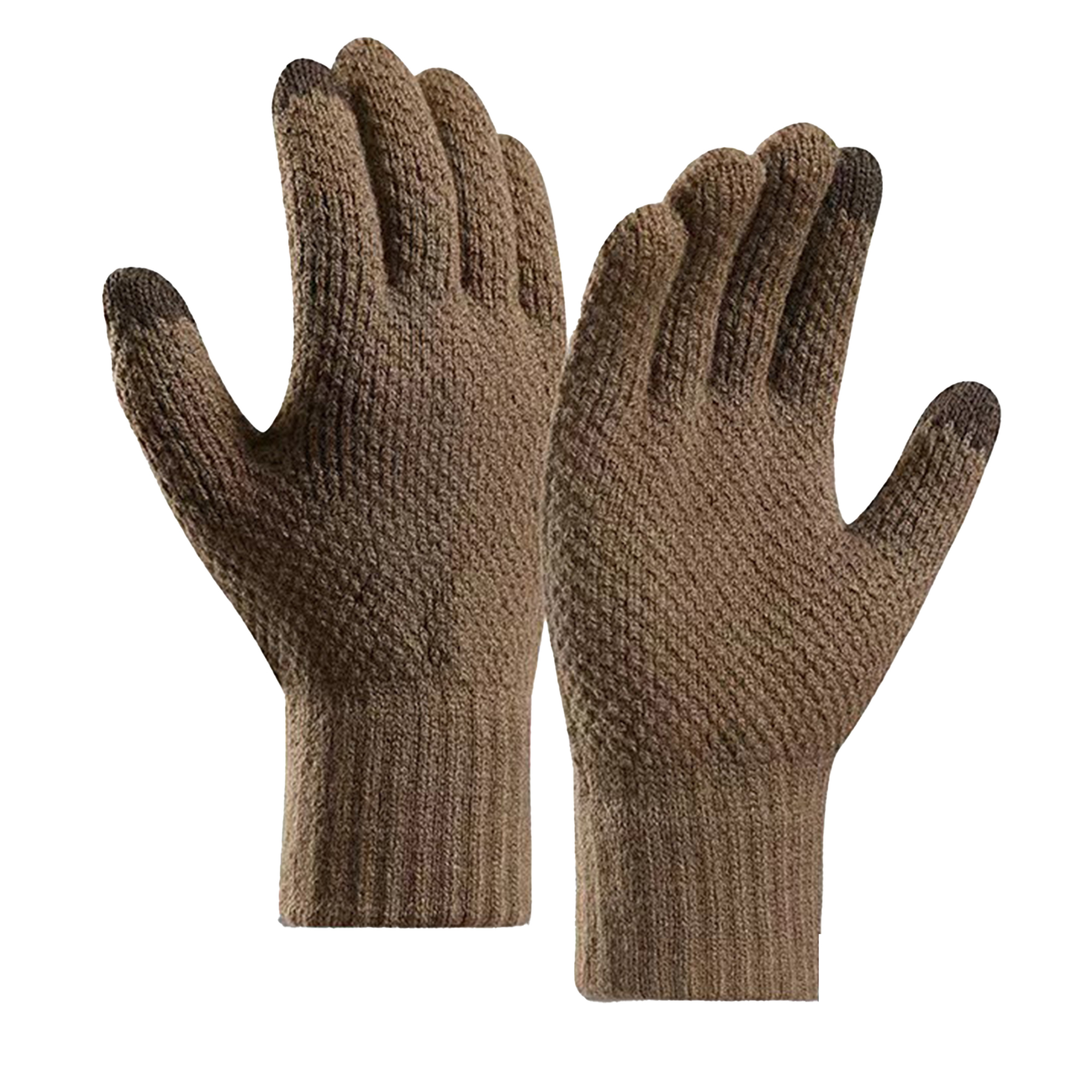 Fleece-Lined Touchscreen Knit Gloves 7