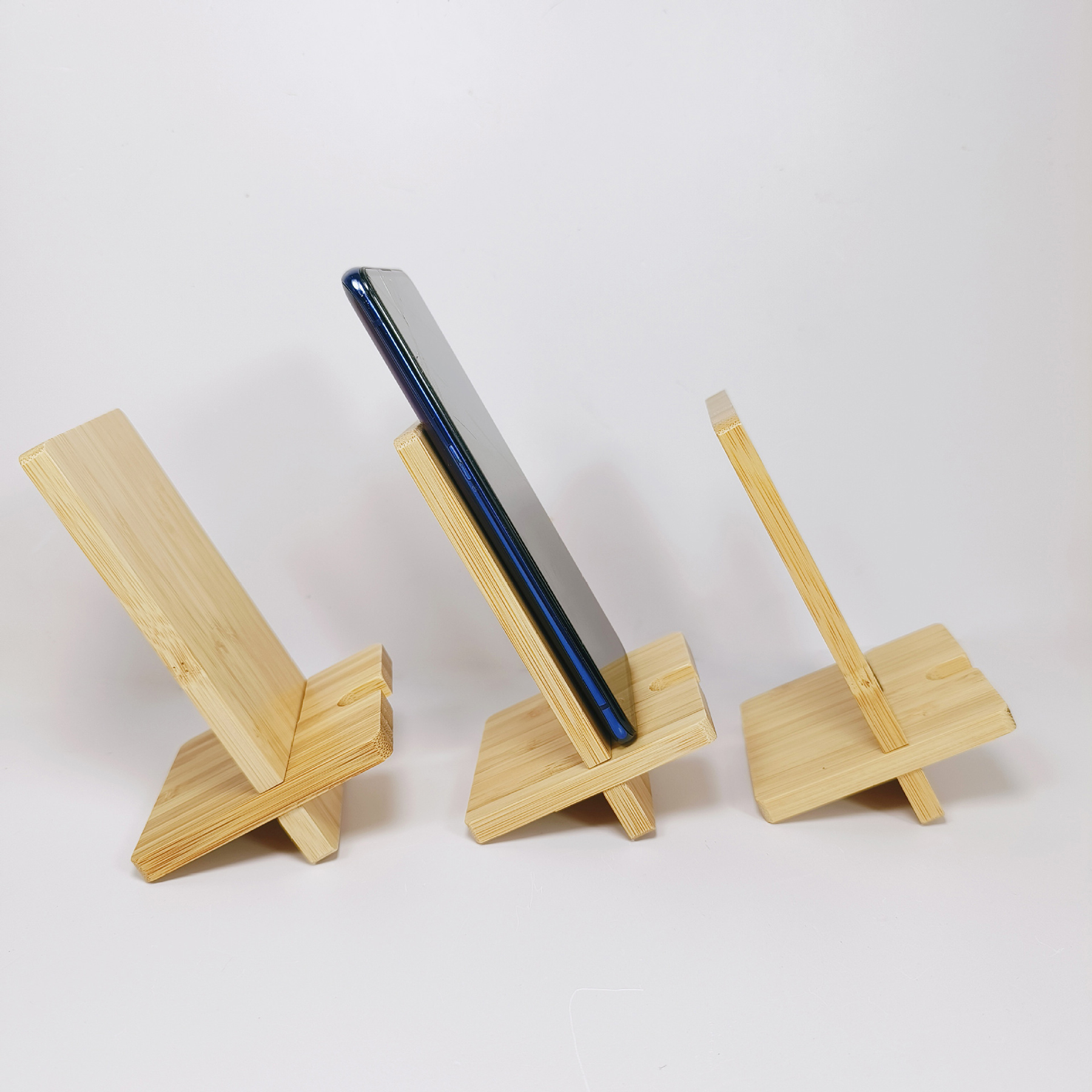 Bamboo Wood Phone Stand 4