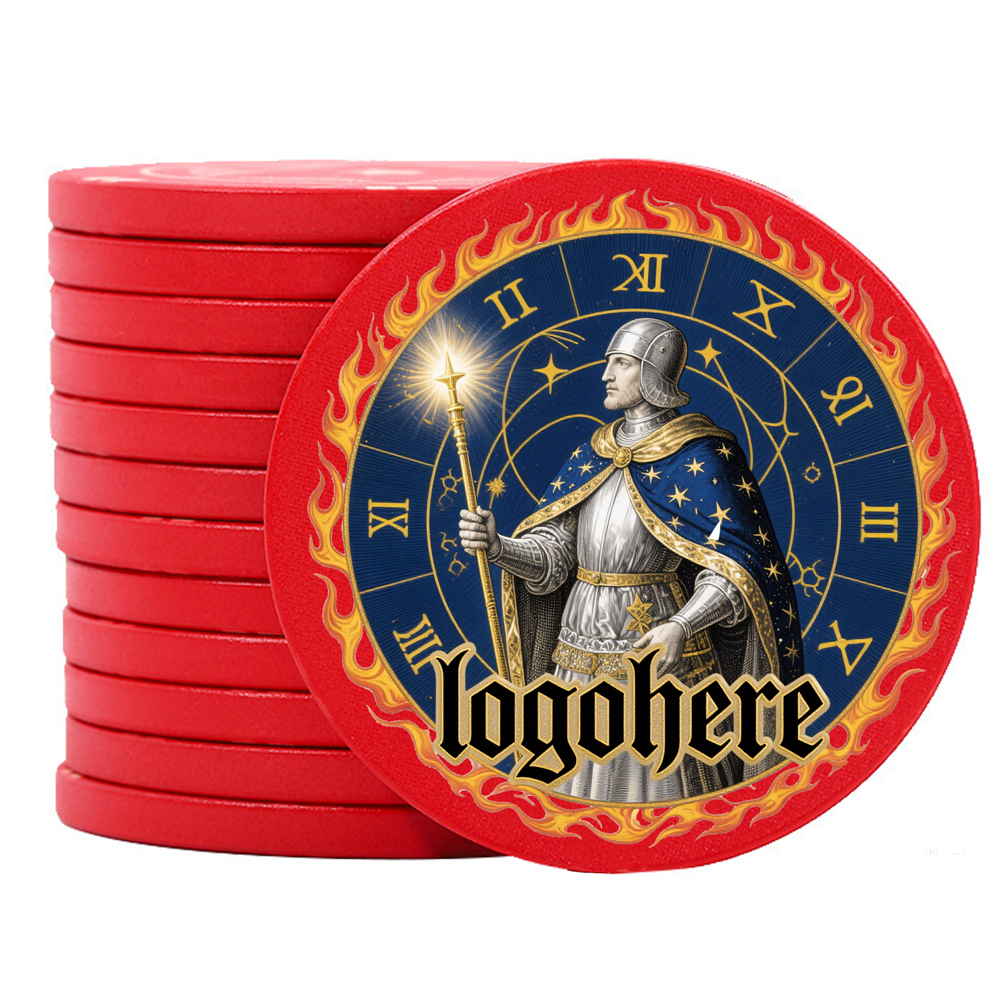 MOQ 100 Customizable Ceramic Poker Chips for Games 6