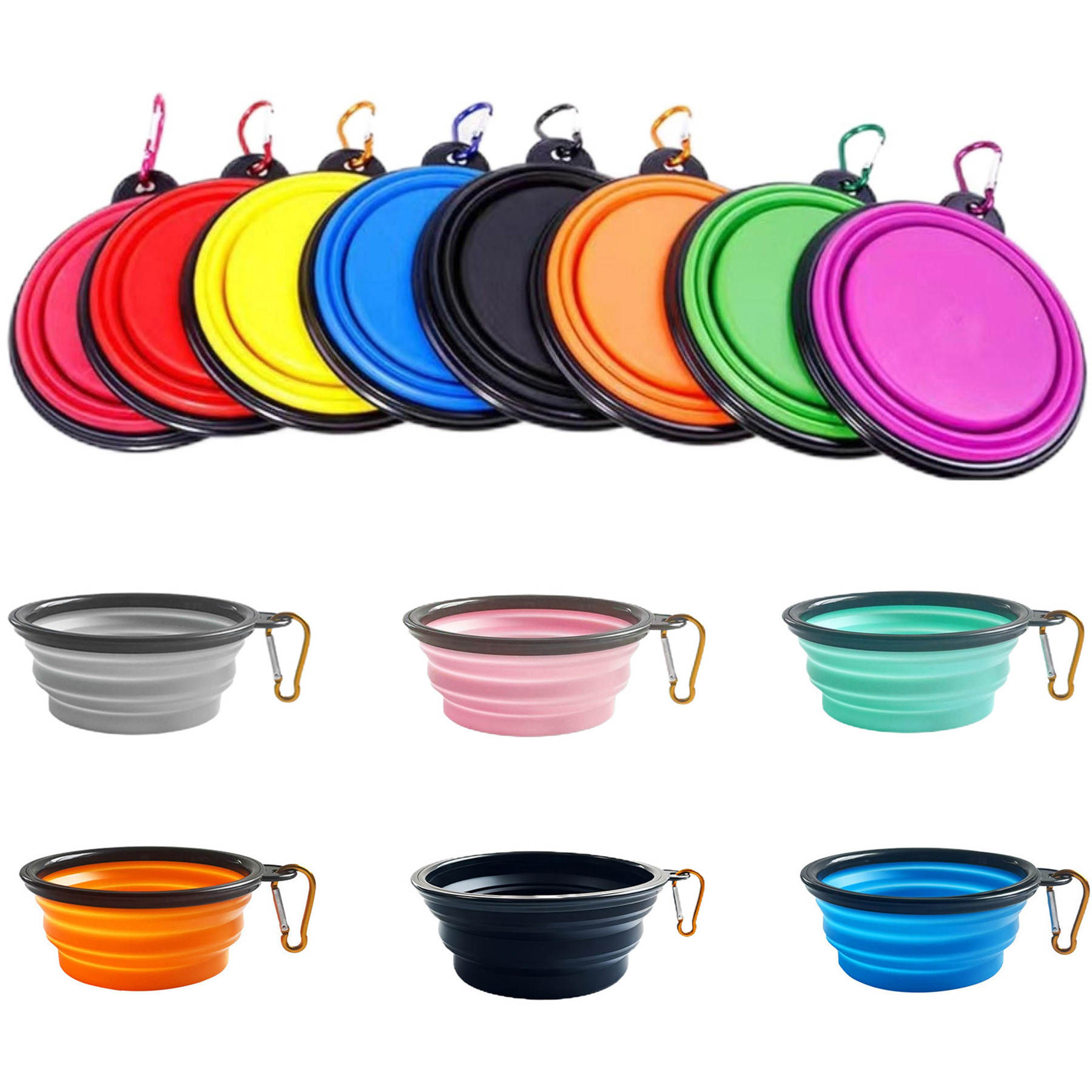 Portable Pet Silicone Bowl 6