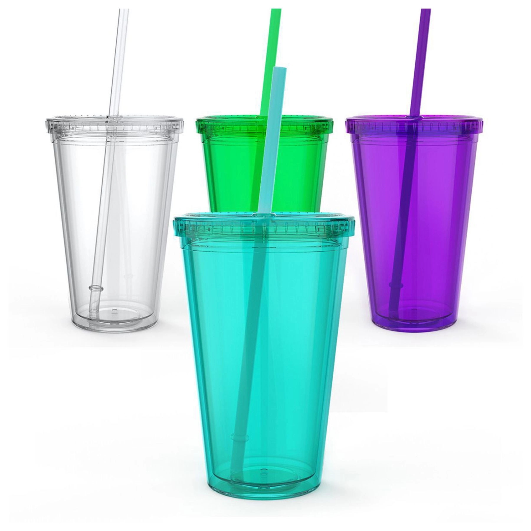 Summer Colorful Bottle With Straw 3
