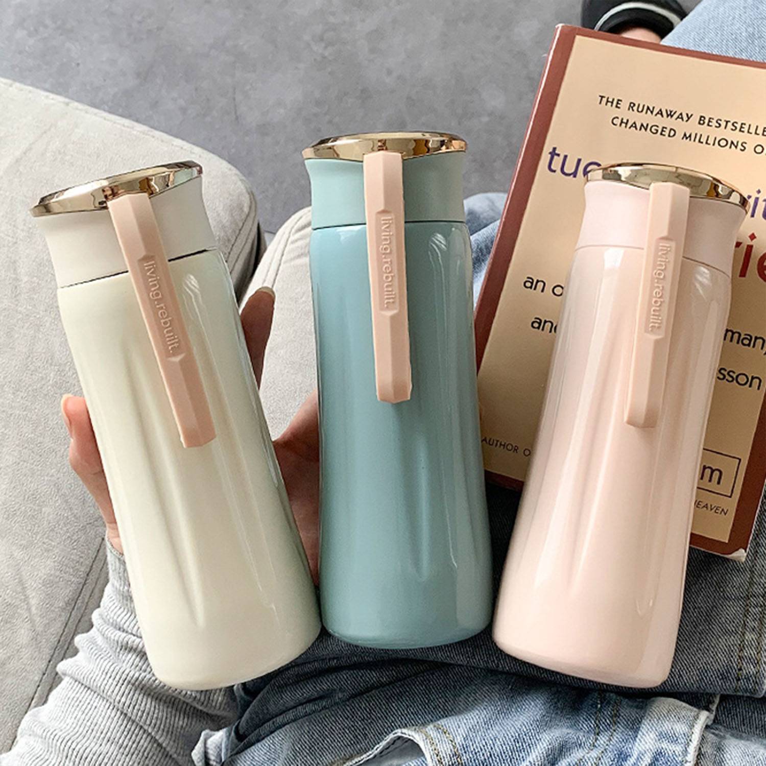 12.3oz Stainless steel portable insulated cup for student 7