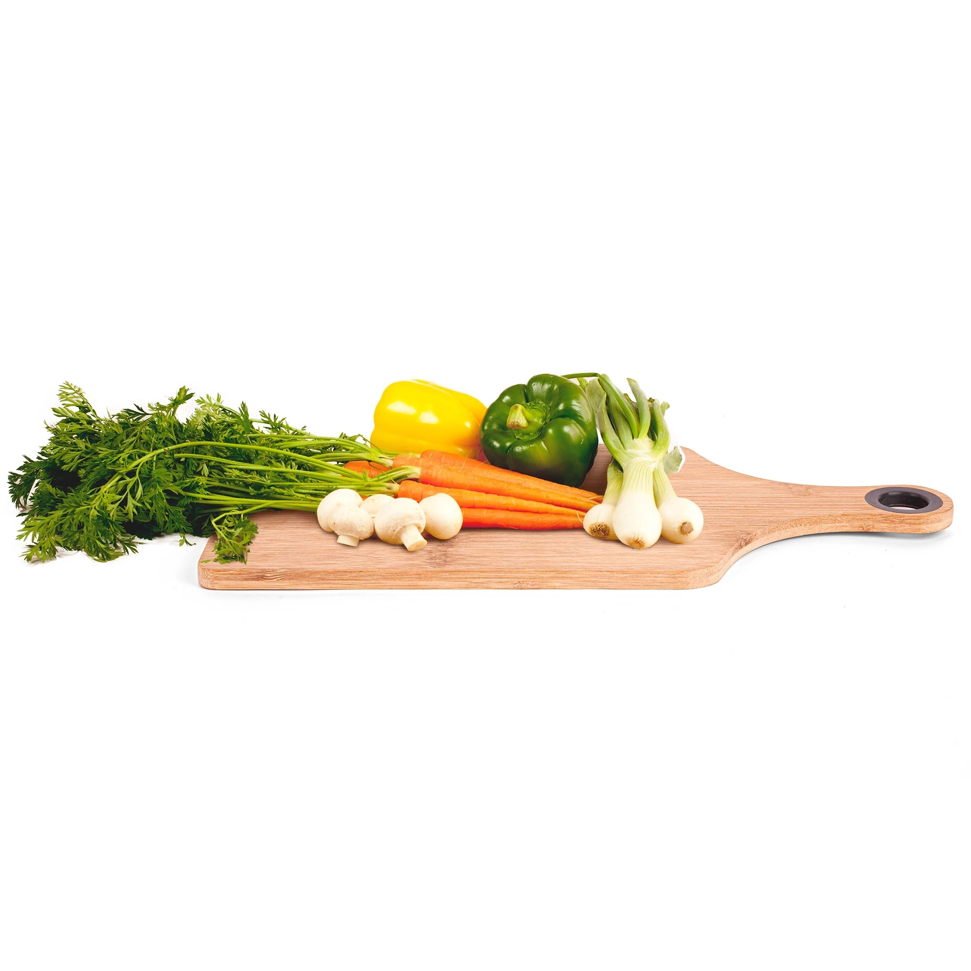 The Genoa 14-Inch Bamboo Cutting Board with Handle 5