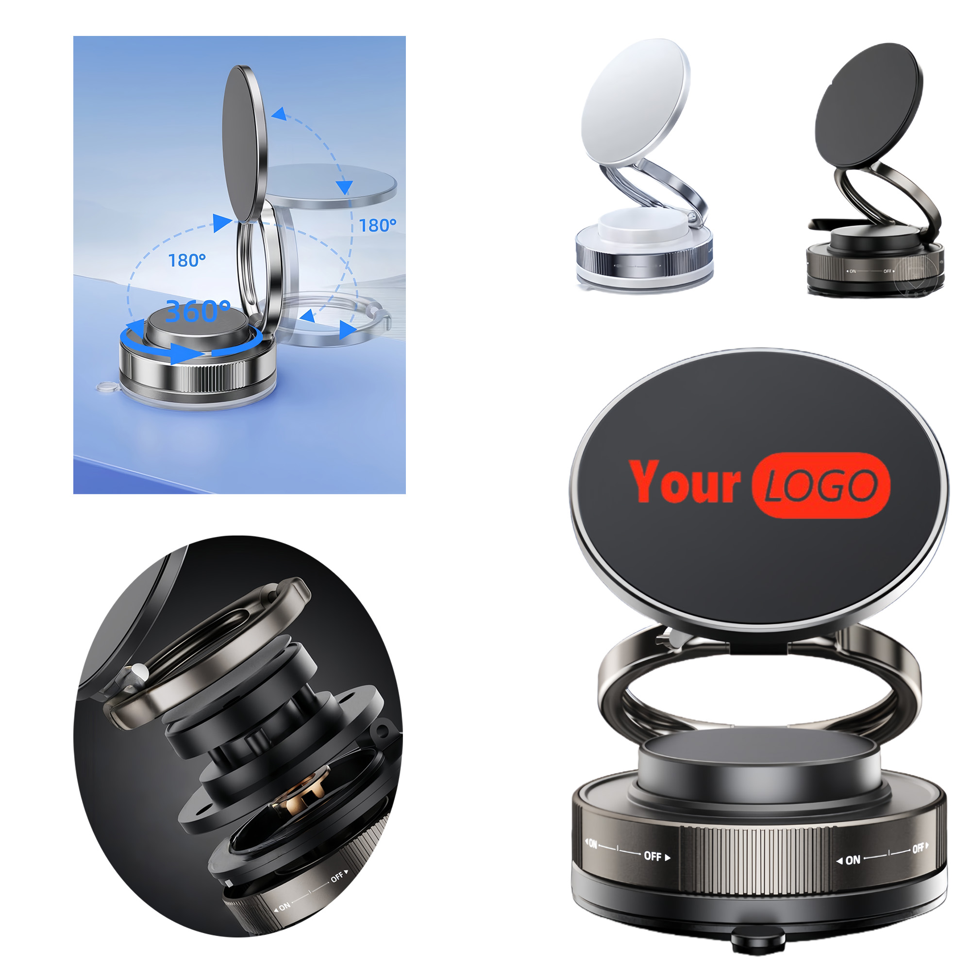 Car-mounted Foldable Magnetic Phone Holder 2