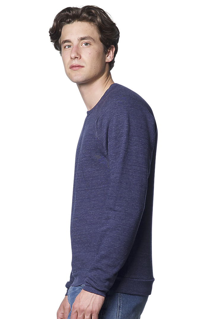Unisex Triblend Fleece Raglan Crew Sweatshirt 3