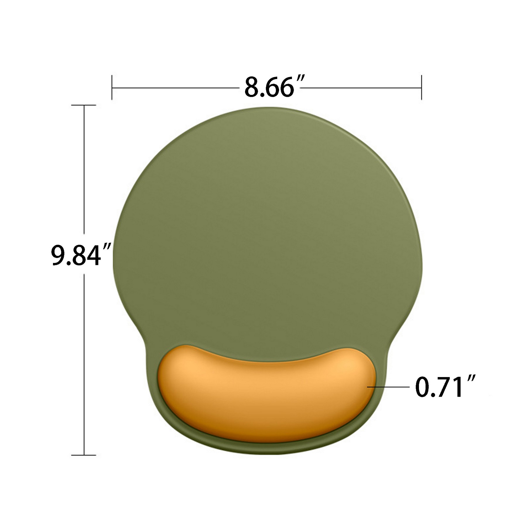 Color Blocking Wrist Protection Mouse Pad 3