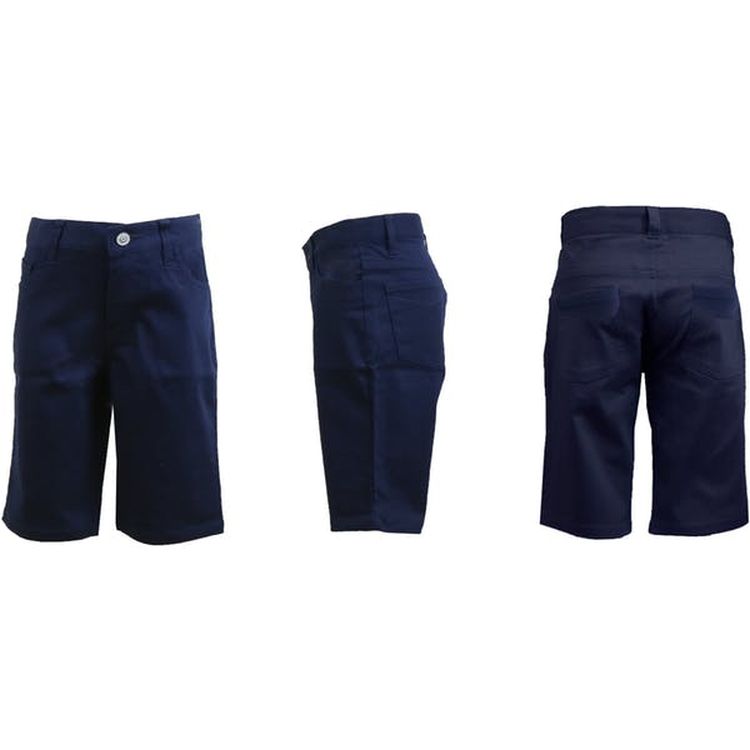 Girls' School Uniform Shorts - Navy Size 4 2
