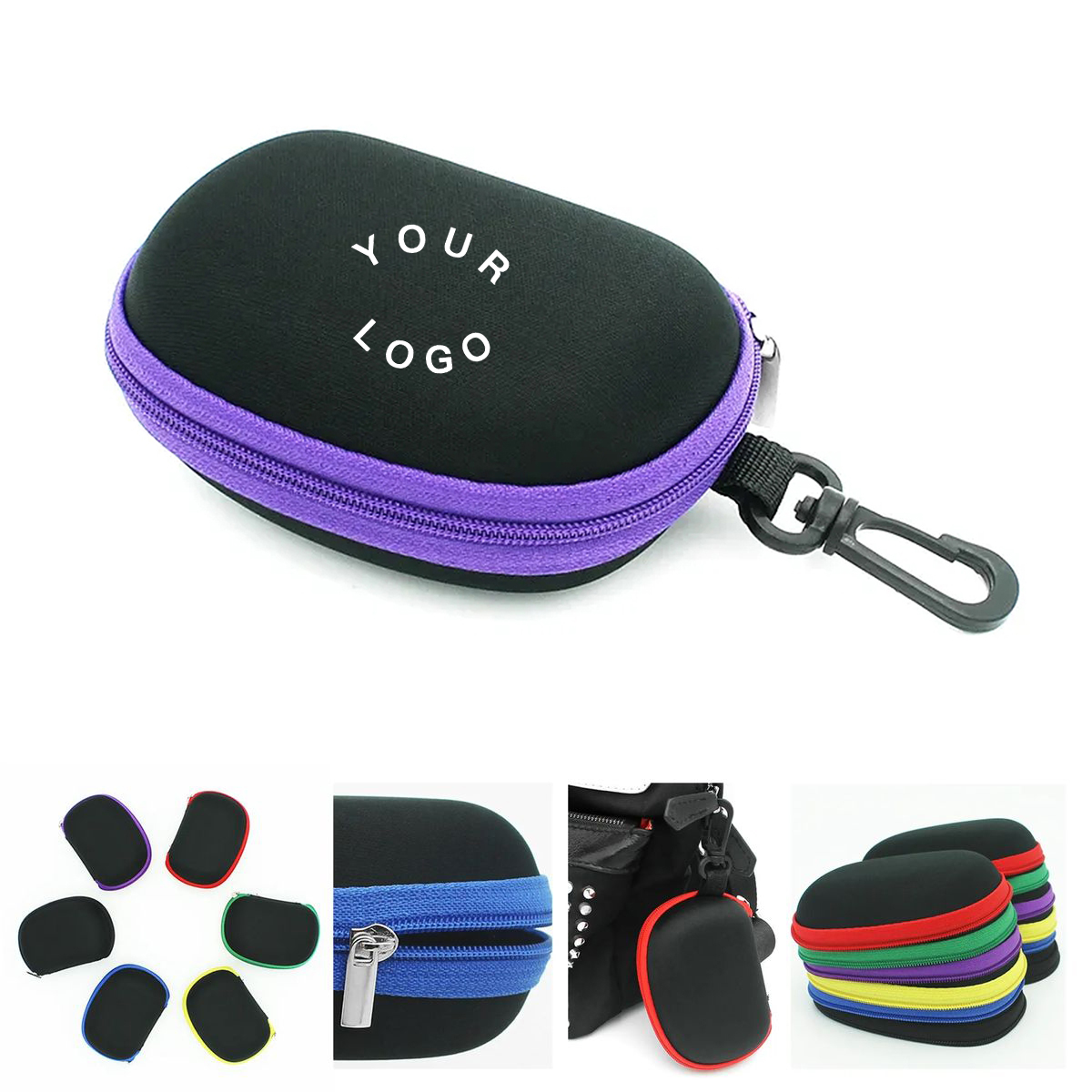 Compact EVA Glasses Storage Box with Fabric Lining 2