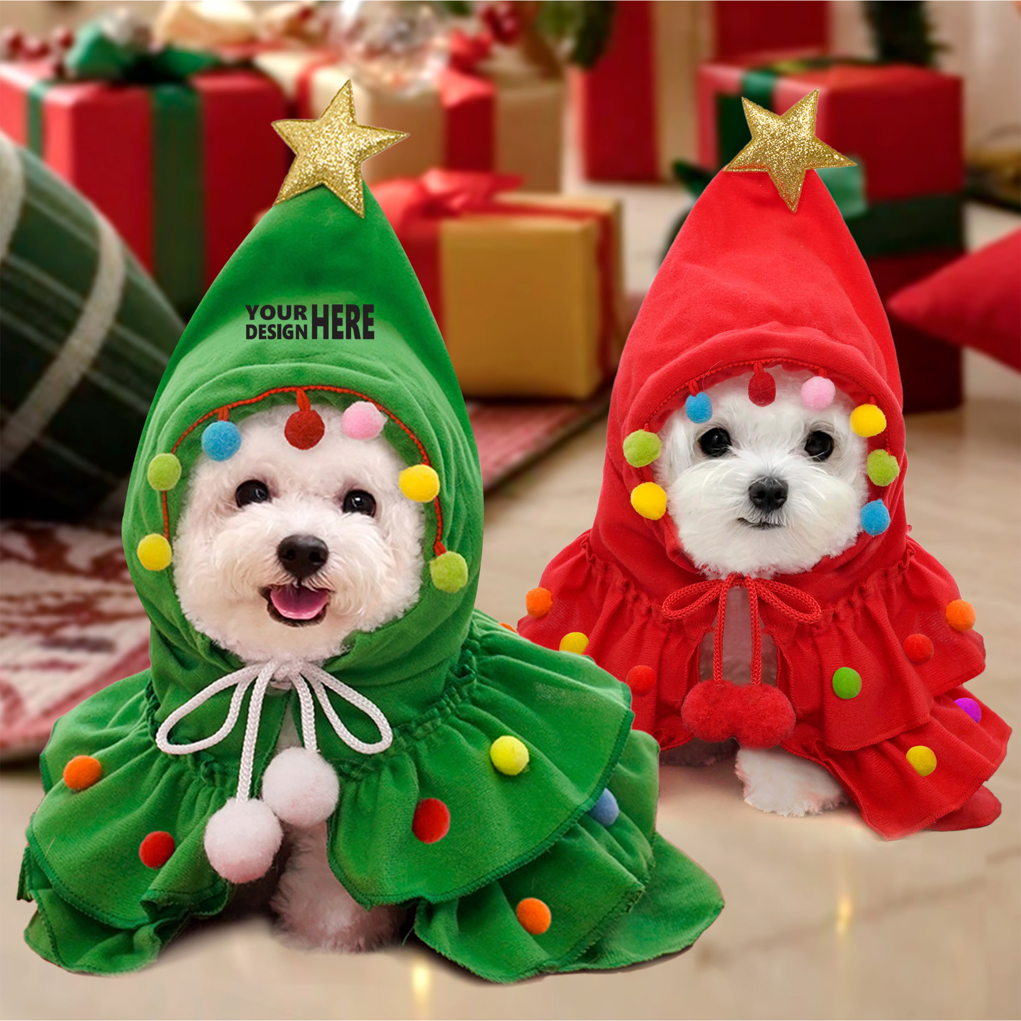 Pet Christmas Cape Costume For Dog And Cat Apparel 2