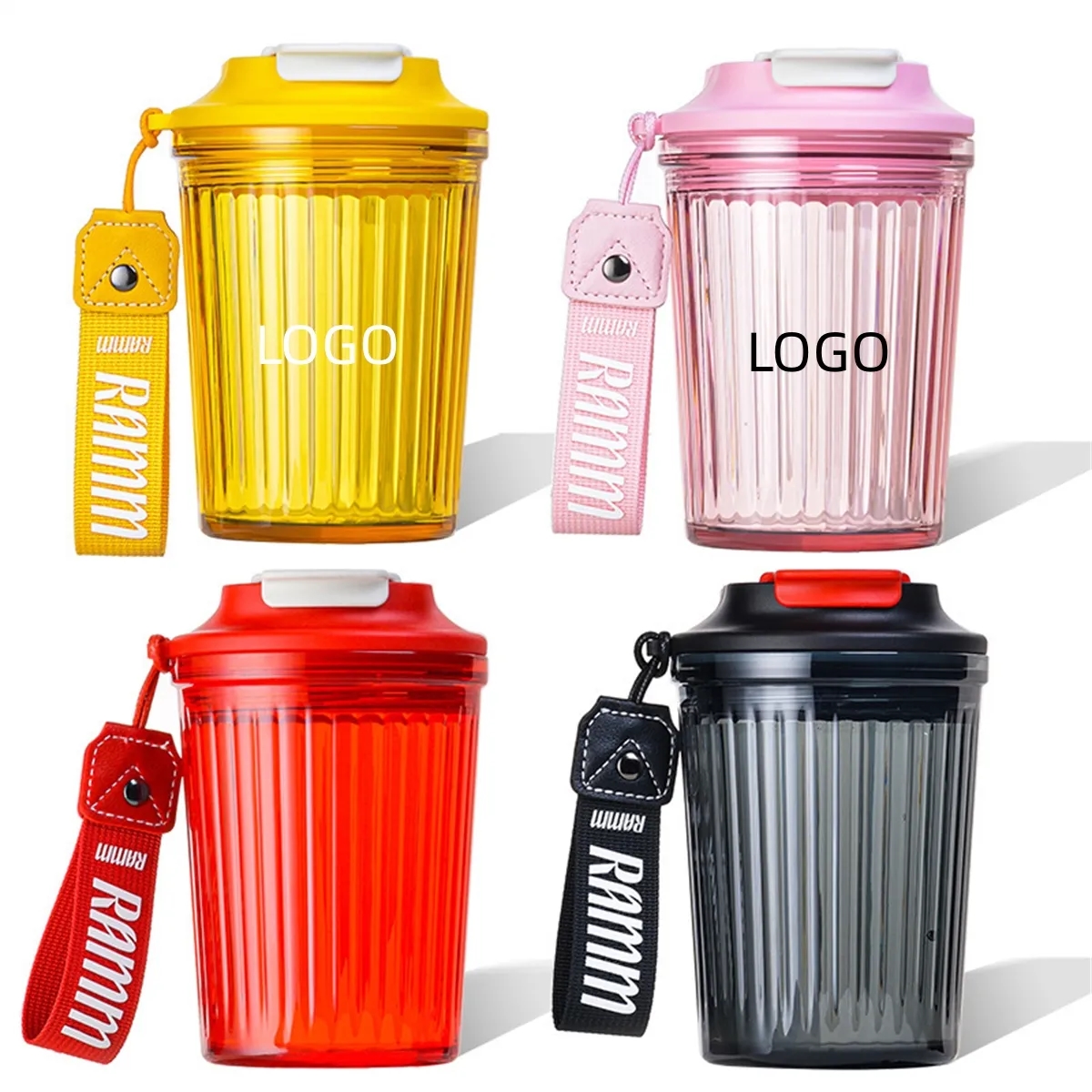 Reusable Tritan Coffee Cup with Leakproof Lid 3