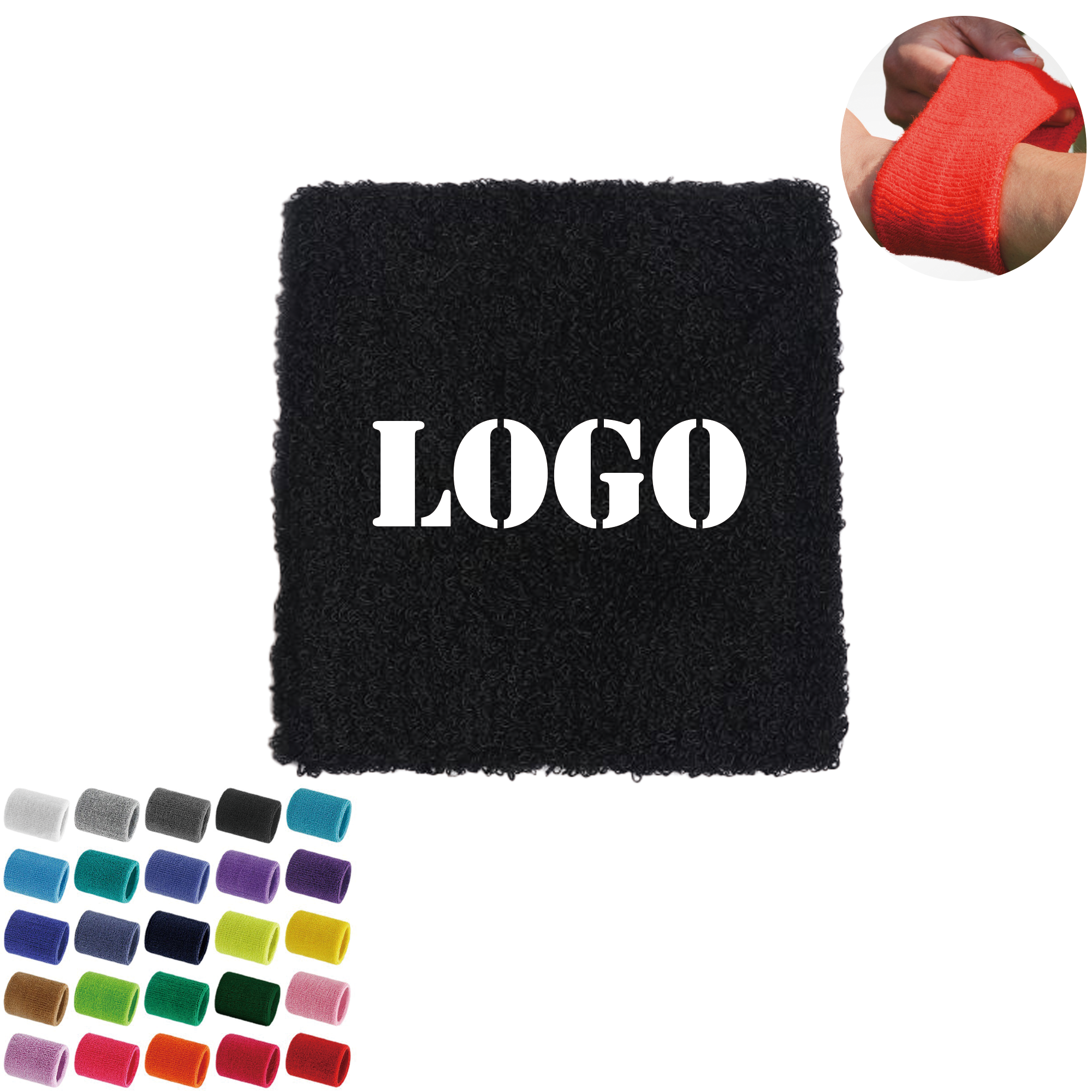 Athletic Wrist Sweatband for Sports 2