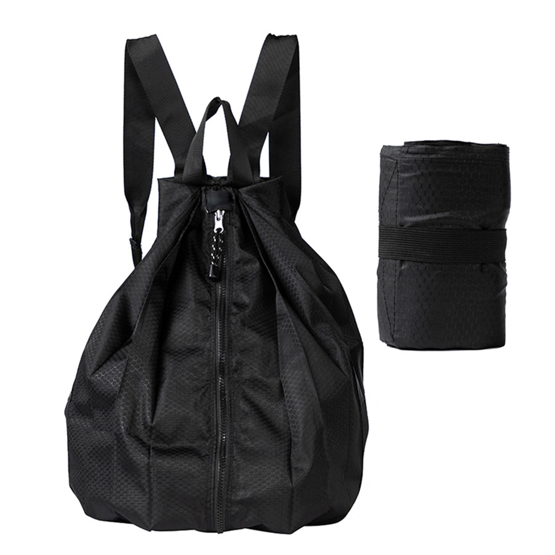Nylon Outdoor Portable Waterproof Double Shoulder Drawstring Bag 4