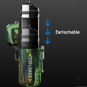 Round Angle Waterproof Dual Arc Lighter With Pop Up Lid 10