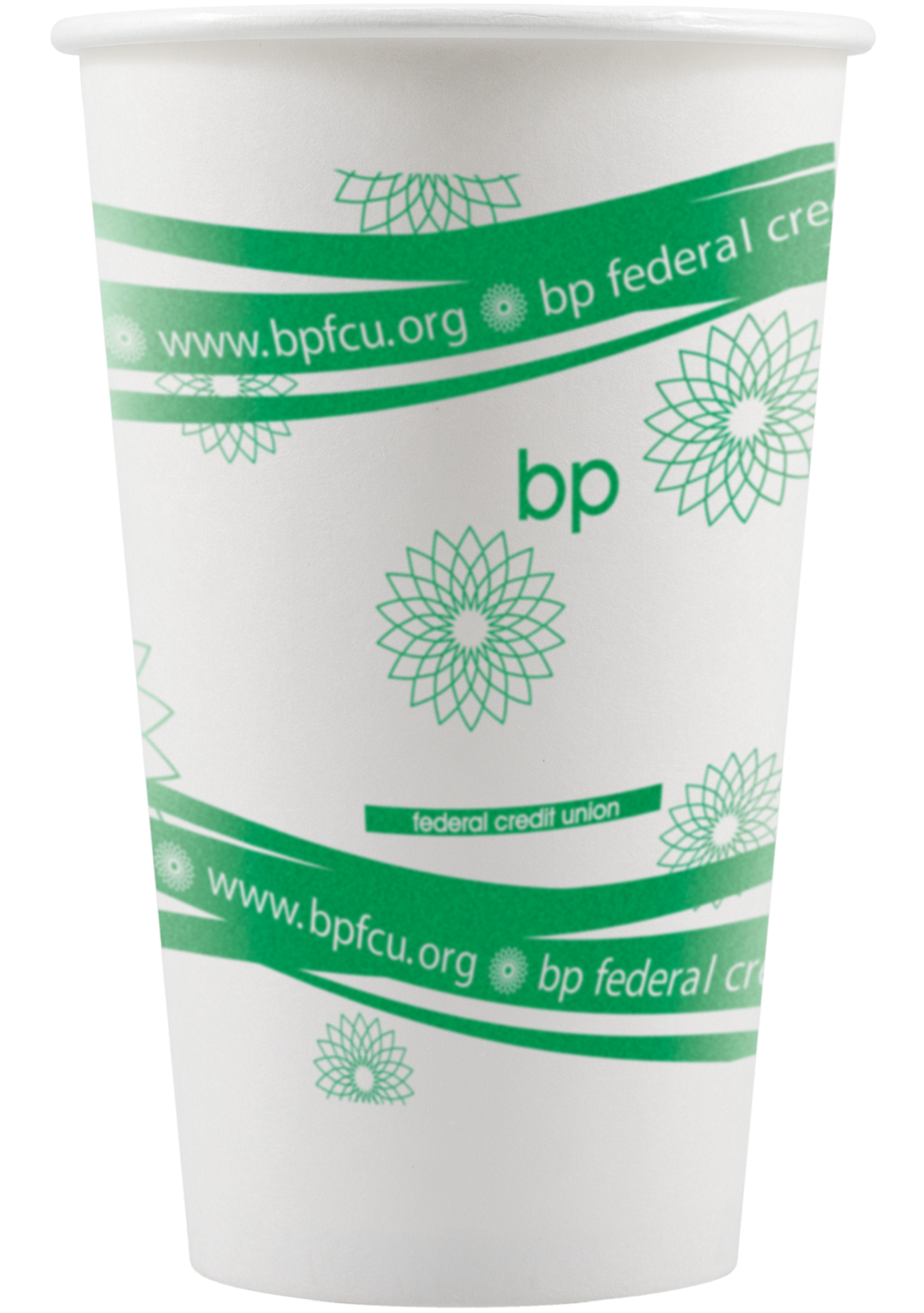 16 oz Paper Cup White Tradition Print 2