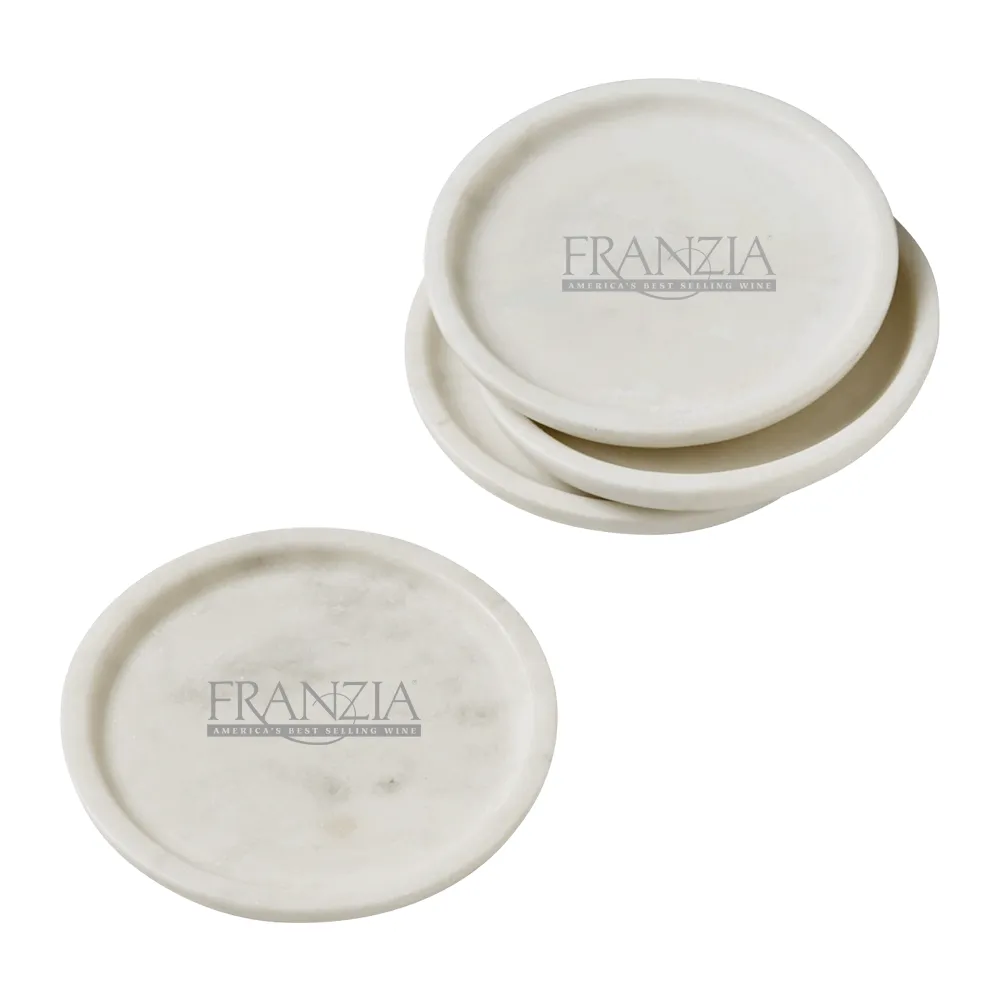 Round Marble Coasters, Set of 4 3