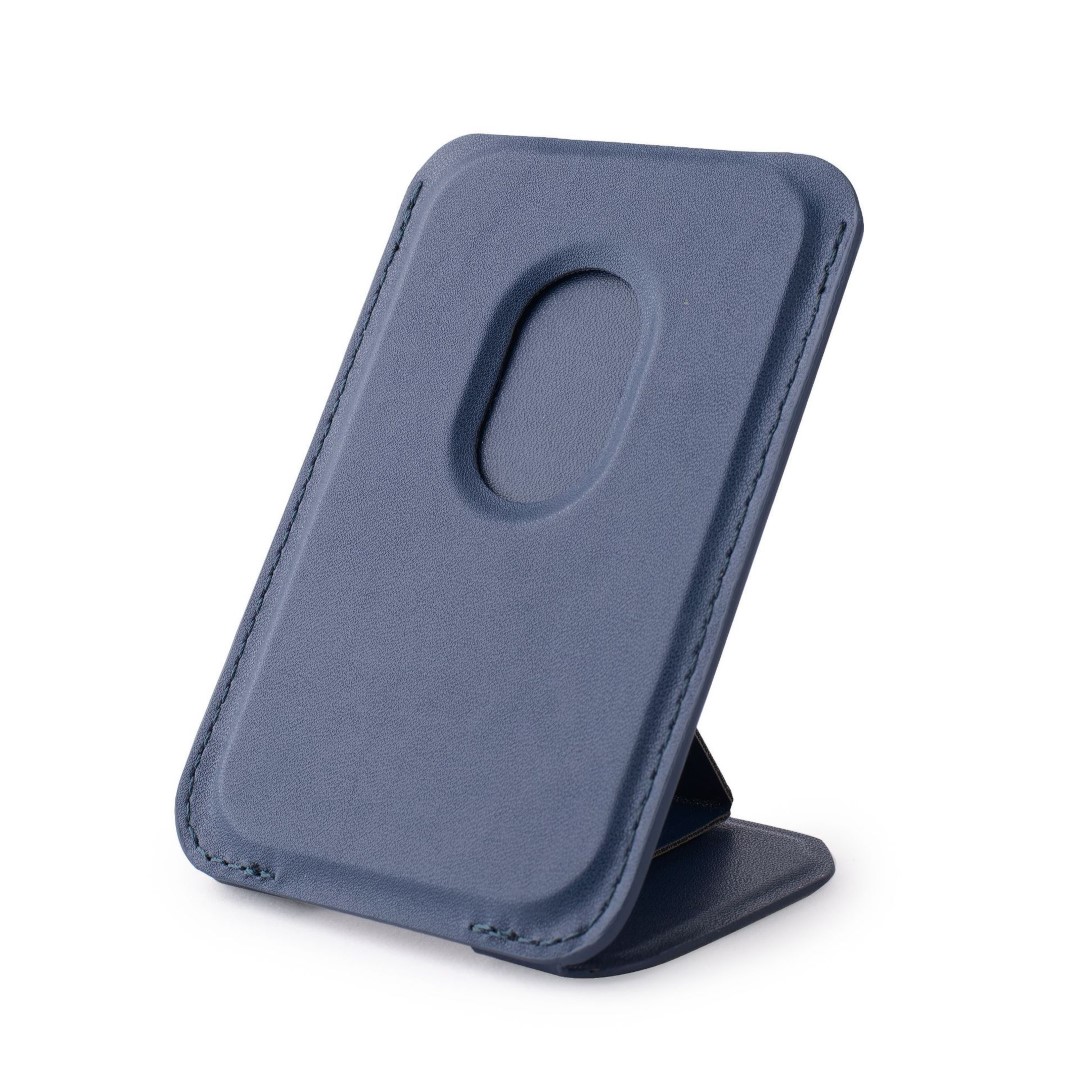 Magnetic Leather Wallet Cards Holder Stand with Kickstand 10