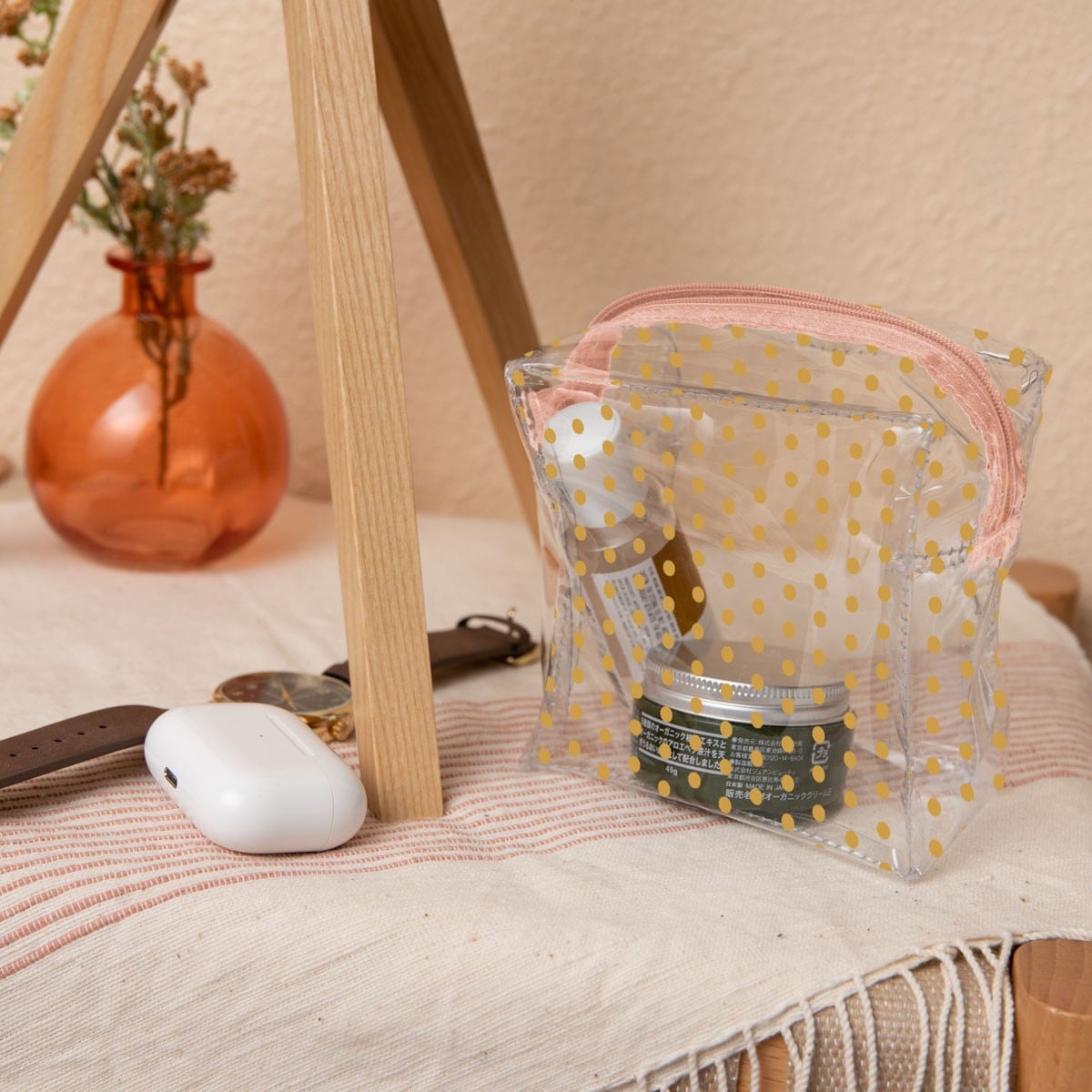 MOD POUCH - MEDIUM - CLEAR VINYL