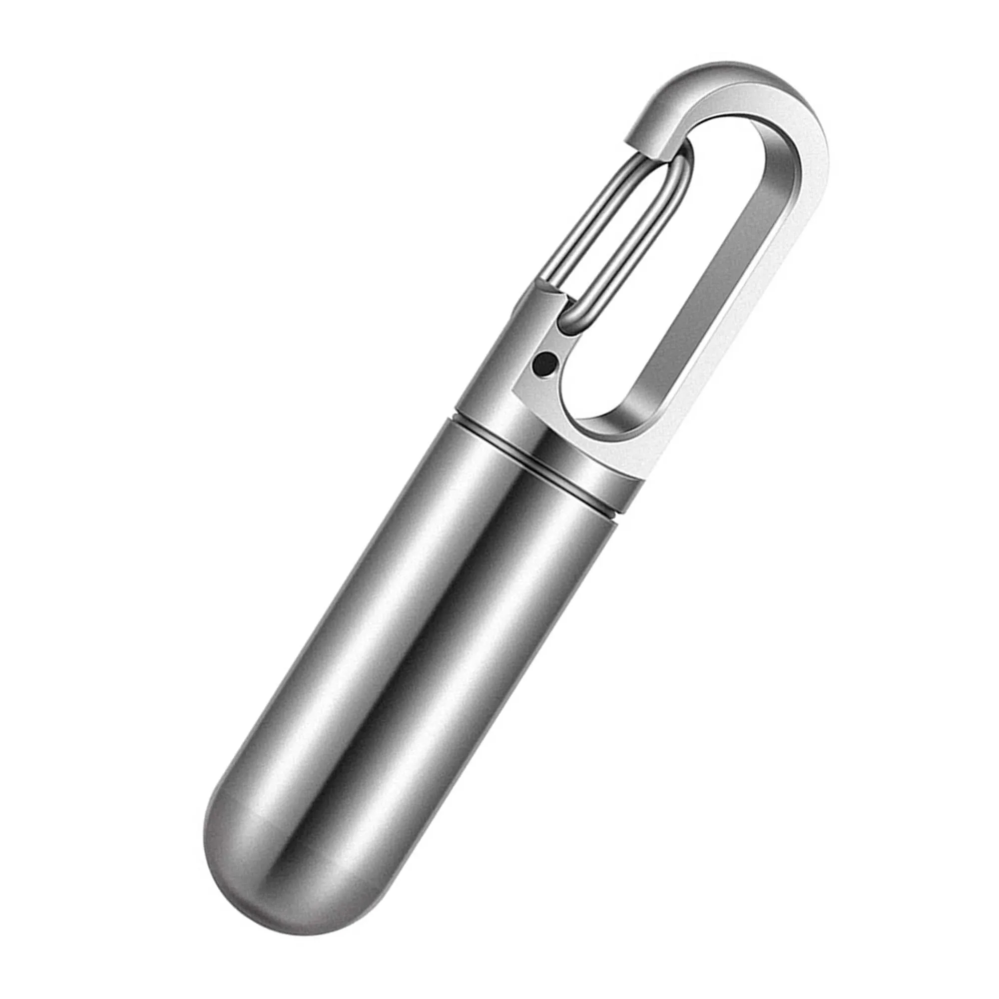Metal Alloy Pill Bottle With Keychain 2