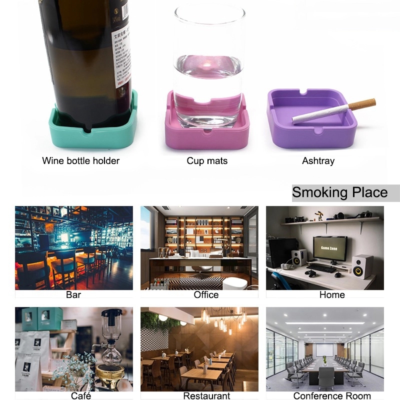 Custom High Temperature Resistant Silicone Ashtray 25