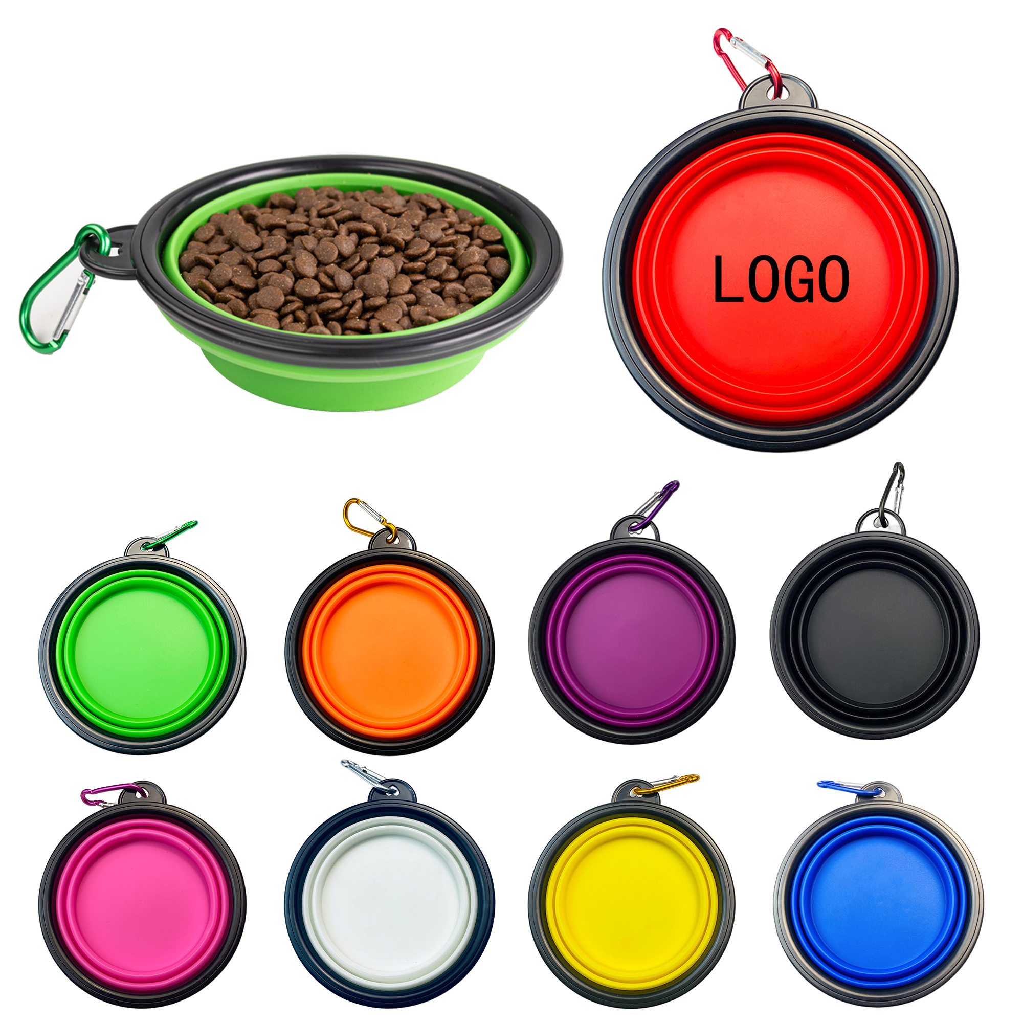 22oz Pet Bowl Tpe Dog Bowl Cat Bowl Out Portable 2